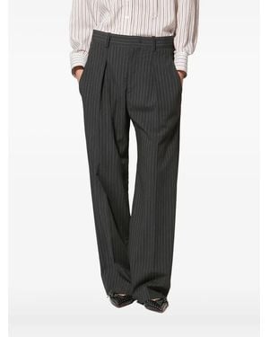 Isabel Marant Lisetta Pinstripe Trousers - Grey