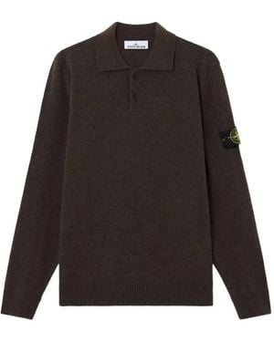 Stone Island 5100018 Light Rws Geelong Wool Jumper - Black