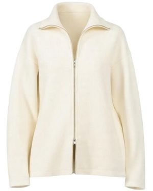 Soft Goat Vest Met Dubbele Rits - Naturel