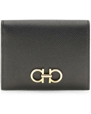 Ferragamo Gancini Compact Wallet - Grey
