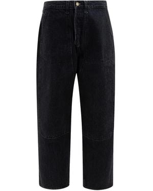Brain Dead Panelled-Design Jeans - Blue
