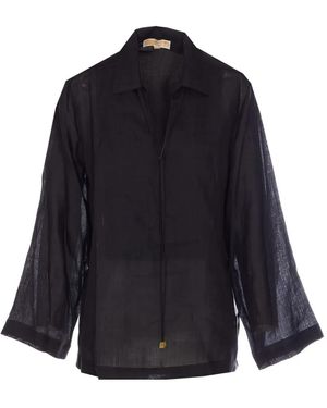 MICHAEL Michael Kors Ramie Blouse - Blauw