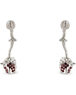 Marni Pendientes Con Cristales - Blanco