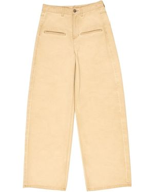 Uma Wang Wide-Leg Jeans - Natural