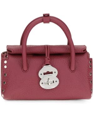 Zanellato Baby Dotta Centauro Leather Satchel - Purple