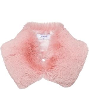 Off-White c/o Virgil Abloh ファジースカーフ - ピンク