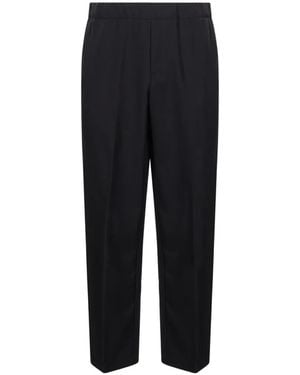 Costumein Pleated Elasticated-Waistband Pants - Black