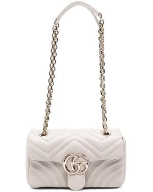 Gucci Gg Marmont Schoudertas - Wit
