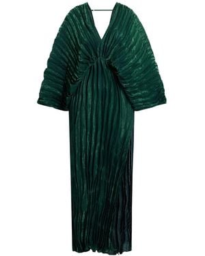 L'idée Vestido largo plisado - Verde