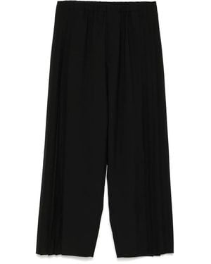 Undercover Pleated Wide-Leg Pants - Black