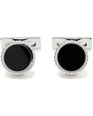 ST Dupont Round Cufflinks - Black