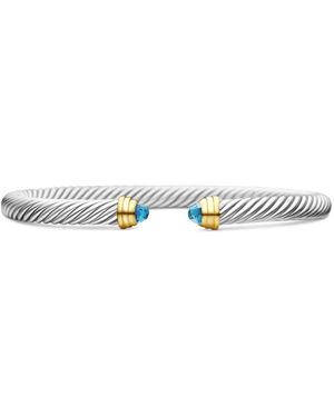 David Yurman 14Kt And Sterling Classic Cable Bracelet (5Mm) - Multicolour