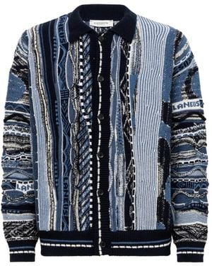 Laneus Cardigan Boxy - Blu