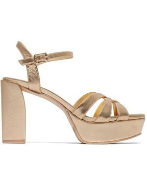 Bernardo Vittoria Woven Platform Sandals - Natural