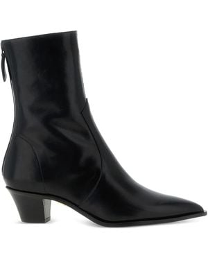 Aquazzura ポインテッドトゥ ジップブーツ - ブラック