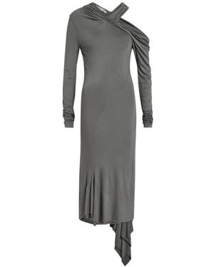 AARON ESH Draped Asymmetric Dress - Grey
