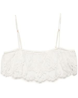 Kiki de Montparnasse Dominique Bandeau Bra - White