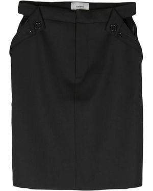 Coperni Open Hip ペンシルスカート - ブラック
