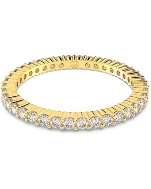 Swarovski Matrix Vittore Crystal-Embellished Eternity Ring - Metallic