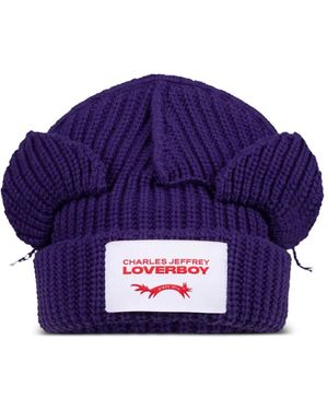 Charles Jeffrey Ears Beanie - Purple