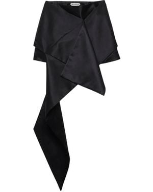 JW Anderson Cross-Drape Mini Skirt - Black