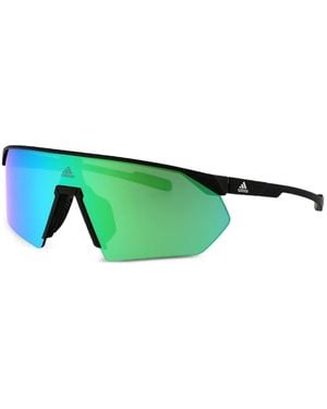 adidas Geometric-Frame Sunglasses - Green