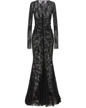 Norma Kamali Fishtail Maxi Dress - Black