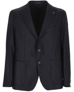 Tagliatore Button Single-Breasted Jacket - Black