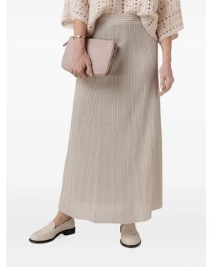 D.exterior Falda larga plisada - Multicolor