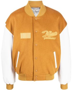 VTMNTS University Varsity Bomber Jacket - Orange