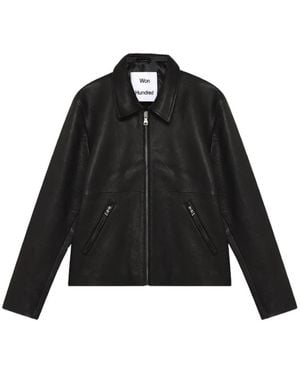 Won Hundred Dutton Leather Jacket - Black