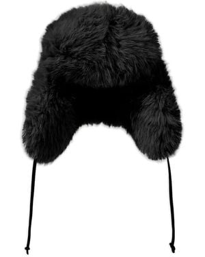 Perfect Moment Faux-Fur Hat - Black