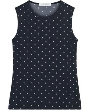 Maison Kitsuné Polka-Dot Top - Blue