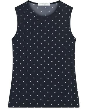 Maison Kitsuné Tanktop Met Stippen - Blauw