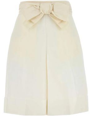 Valentino Garavani Cotton-blend shorts - Weiß