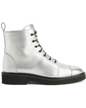 Giuseppe Zanotti Thora Lace-Up Ankle Boots - White