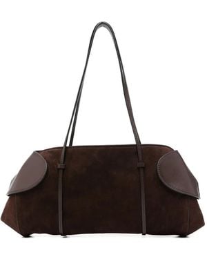 Neous Suede Shoulder Bag - Brown