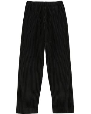 Homme Plissé Issey Miyake Pleats Bottoms Pants - Black