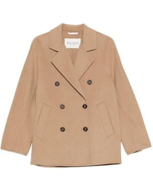 Marc O' Polo Double-Breasted Coat - Natural