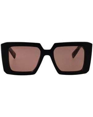 Prada Square-Frame Sunglasses - Brown