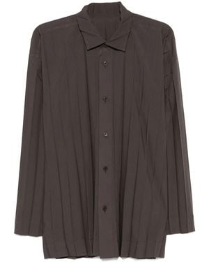 Homme Plissé Issey Miyake Edge Shirt - Brown