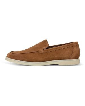 Hackett Mocassins Martin En Daim - Marron