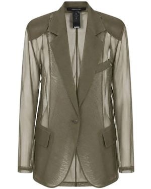 FEDERICA TOSI Sheer Blazer - Green