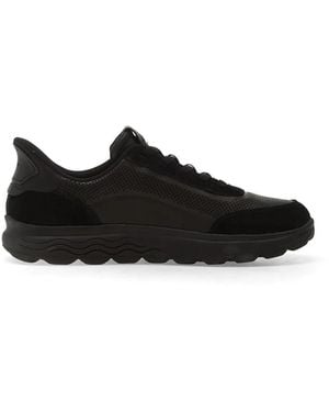 Geox Spherica Perforated Sneakers - Black