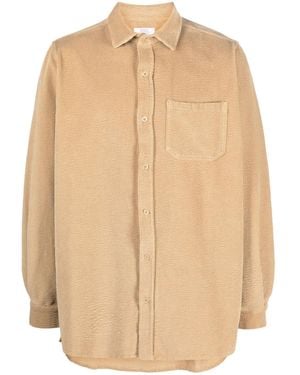 ERL Corduroy Long-Sleeve Cotton Shirt - Natural