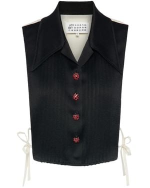 Maison Margiela Ladybug Button T-Shirt - Blue