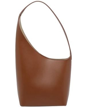 Aesther Ekme Demi Lune Leather Shoulder Bag - Brown