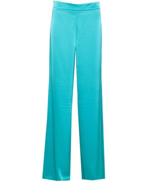 Fely Campo Pantalones de satén - Azul