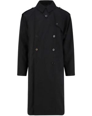 Paltò Double-Breasted Coat - Black