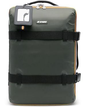 K-Way Blossac Logo-Patch Luggage - Schwarz